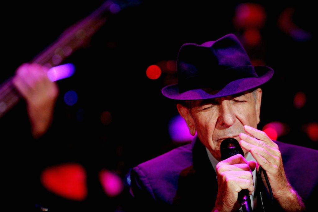 U.S. singer Leonard Cohen during a concert in Ramat Gan September 24, 2009. Photo by Marko / Flash90